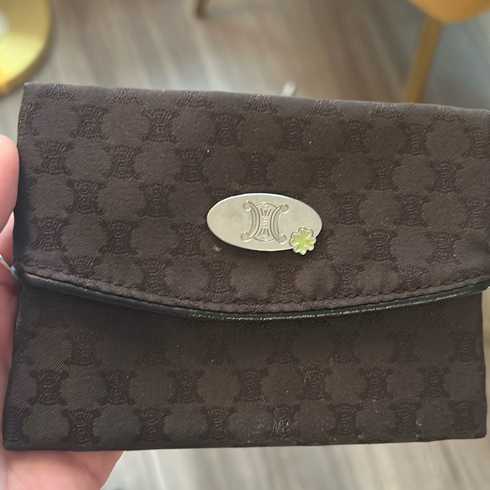 Vintage Celine Coin Pouch w/ lucky clover (limited edition)